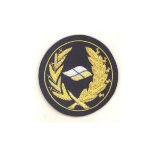 Hand Embroidered Round Badge