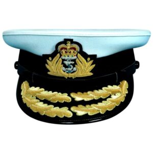 Royal Navy Admirals Cap, R N Commanders Flag Cap