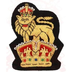 British Army Staff Officer No 1 Service Dress Cap Badge, Handmade Bullion Badge