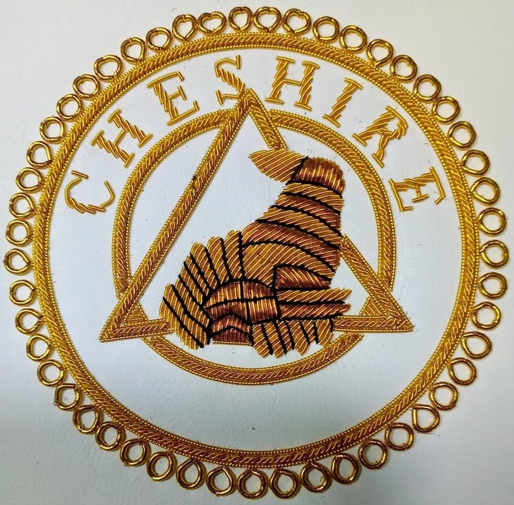 Cheshire embroidered patch for jacket, bag, hat, or collectible display
