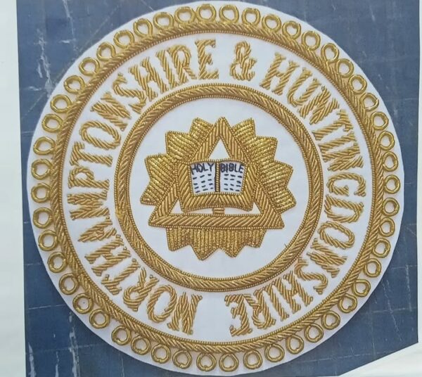 Northamptonshire & Huntingdonshire embroidered patch for jacket, bag, hat, or display