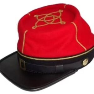Civil War Era Union Officer Red Kepi Cap – Reproduction Collectible