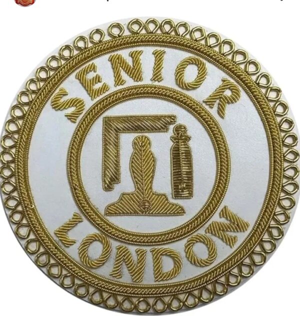 Senior London embroidered patch for jacket, backpack, hat, or collectible display