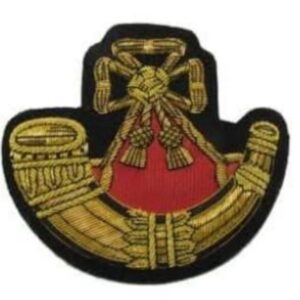 Handmade Embroidery Batch in Golden – Premium Decorative Patch