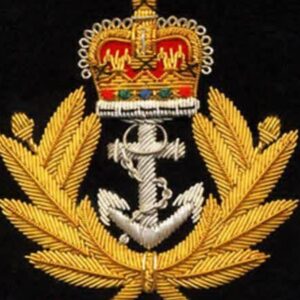 Royal Navy Anchor Badge – Handmade Embroidered Military Insignia